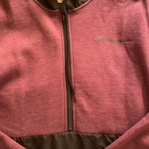Champion men hoodie eggplant purple and black